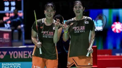 [2026년01월16일] 세계 14위 정나은-이연우, 세계 3위 김혜정-공희용 2-0 완파…인도오픈 여복 8강 진출